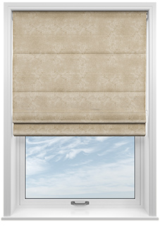 Florence Faux Suede, Mink Brown - Twist&Fit Roman Blind